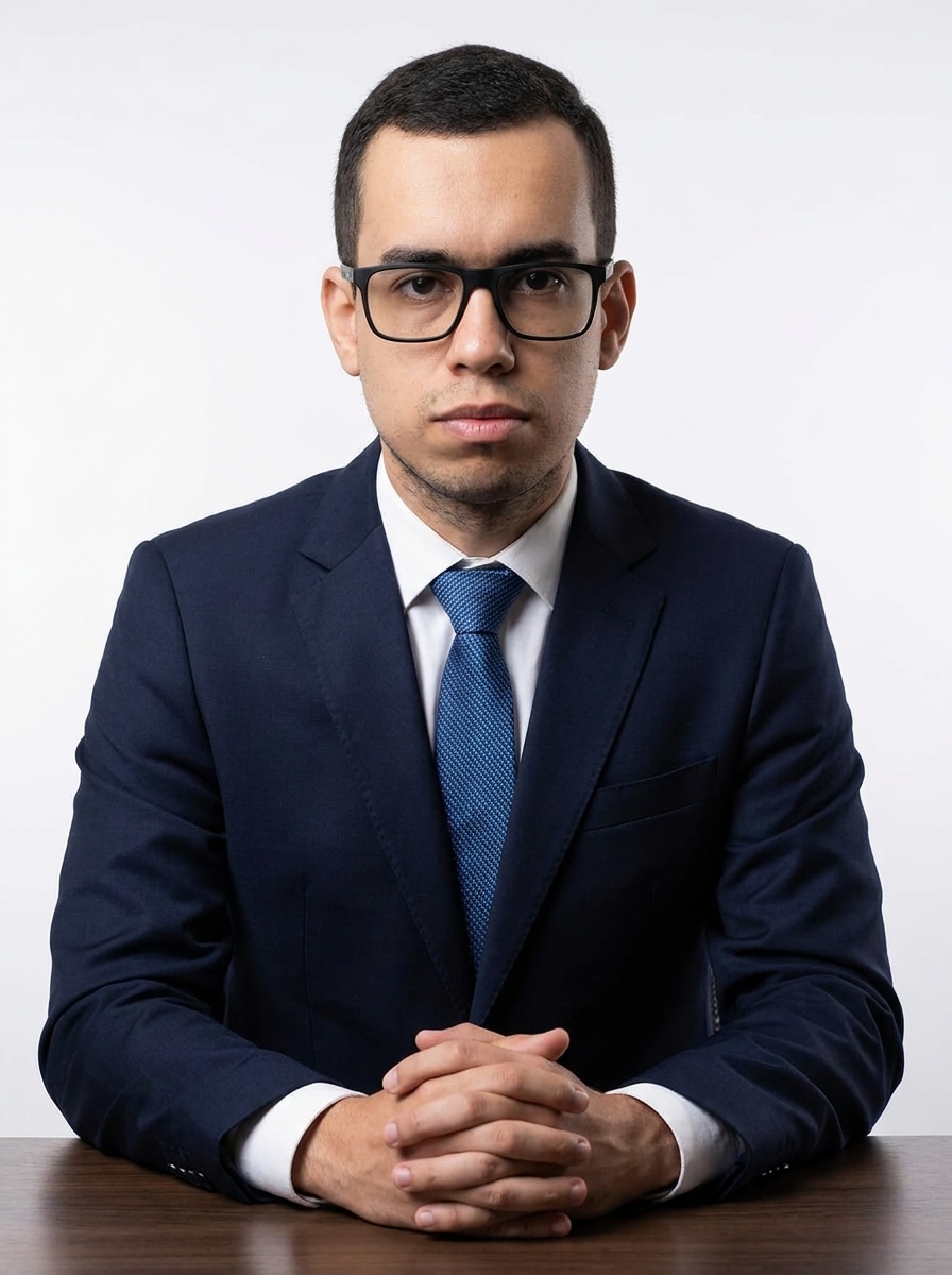 Hugo Simões em seu escritório